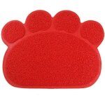 Shiliu - tapis pour bac a litire, tapis de litire pour chat plat bol d'alimentation pour nourriture ...