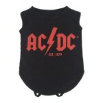 T - shirt pour chien ac / dc - taille xxs - noir - respirant et l�ger