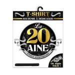 T - shirt a dedicacer 20ans anniversaire homme xl