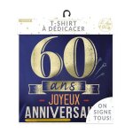 T - shirt a dedicacer 60ans anniversaire homme xl