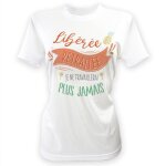 T - shirt a dedicacer polyester retraite femme