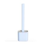 Shop - story - toilet brush blue : brosse wc ultra hygi�nique en silicone flexible - bleu