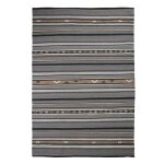 Shuttle kelim - tapis r�versible en laine motifs ethniques style moderne 160 x 230 cm gris
