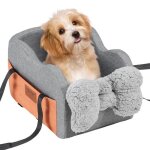 Sige d'auto pour chiens de petite taille 3, 6 kg - vevor - lit de voiture sur accoudoir central pour ...