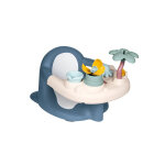 Si�ge de bain b�b� 2 - en - 1 smoby little - plateau d'activit�s r�glable, bleu mat, d�s 6 mois
