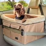 Sige de voiture pour chiens moyens ou 2 petits chiens, sige chien voiture pour banquette arrire, amovible, ...
