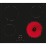Siemens et61rbeb8e iq100, table electrique, 60 cm, noir, sans cadre