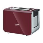Siemens tt86104 - grille - pain - 2 tranche - rouge airelle
