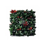 Siepe artificiale ornamentale anticaduta foglia photinia 50x50cm viridium
