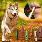 Sifflet d'entra�nement pour animaux domestiques, son de chiot, fl�te portable en alliage d'aluminium, ...