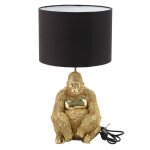 Signes grimalt by sigris - l�mpara en forma orangutan dorado de resina l�mpara de pie lampara mesa de ...