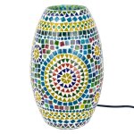 Signes grimalt by sigris - l�mpara �rabe de mesa l�mpara marroqui cilindro 31x18x18 cm color: multicolor ...