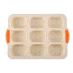 Silicone 9 grille ovale baguette gteau moule franais bricolage petit pain moule moule antiadhsif cuisson ...