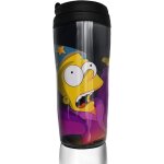 Simpsons coffee mug water cup travel mug reusable leak proof with lid for 350 ml(cup bottom thickened ...
