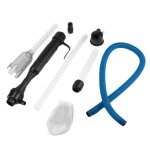 Siphon a piles pour aquarium, 1 pice, filtre a eau de gravier, nettoyeur, outils d'aquarium