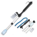 Siphon a piles pour aquarium, filtre a eau de gravier, nettoyeur de filtre, outils d'aquarium