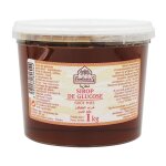 Sirop de glucose parfumé au miel - pot 1kg Sirop de glucose parfumé au miel - pot 1kg