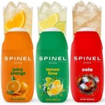 Sirop pour soda - spinel - set 3x65ml citron citron vert orange cola - sans sucre - vegan - 30l boisson ...