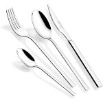 Sjzg - - m206974 - amalfi lot de 24 couverts avec couteaux a steak, acier inoxydable 18 / 10, finition ...