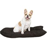 Sjzg - maxi coussin elegant pour chien, en microfibre, 60x100cm, marron