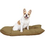 Sjzg - maxi coussin elegant pour chien, en microfibre, 60x100cm, noisette