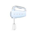 Smeg 50's style hmf01pbeu - batteur � main �lectrique 250 w - bleu pastel / chrome poli