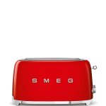 Smeg 50's style tsf02rdeu - grille - pain - 4 tranche - 2 emplacements - rouge
