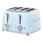 Smeg 50's style tsf03pbeu - grille - pain - 4 tranche - 4 emplacements - bleu pastel