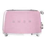 Smeg 50's style tsf03pkeu - grille - pain - 4 tranche - 4 emplacements - rose Smeg 50's style tsf03pkeu - grille - pain - 4 tranche - 4 emplacements - rose