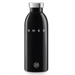 Smeg - gourde isotherme 0. 5l en acier inoxydable noir wbf01bl