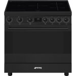 Smeg centres de cuisson noir mat - c9imn2