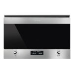 Smeg classica mp322x1 - four micro - ondes grill - encastrable - 22 litres - 850 watt - acier inoxydable ...