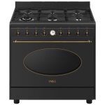 Smeg coloniale co96gma9 cuisini�re electrique gaz anthracite