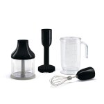 Smeg hbac11bl accessoires pour mixeur plongeant, noir : carafe, blol hachoir, presse - pure, fouet  ...