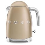Smeg klf03chmeu bouilloire 1, 7 l 2400 w champagne