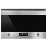 Smeg mp322x1 micro - onde noir, acier inoxydable micro - ondes grill sur toute la gamme 22 l 850 w