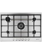 Smeg p272xgh - table de cuisson au gaz - 5 plaques de cuisson - niche - largeur : 55. 5 cm - profondeur ...