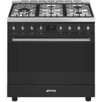 Smeg - piano de cuisson gaz smeg c95gmcmb2 - noir