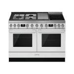 Smeg portofino cpf120igmpwh cuisinière blanc / inox Smeg portofino cpf120igmpwh cuisinière blanc / inox