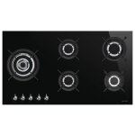 Smeg pv395lcn plaque noir int�gr� 90 cm gaz 5 zones