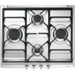 Smeg s60ghs - table de cuisson au gaz - 4 plaques de cuisson - niche - largeur : 55 cm - profondeur : ...