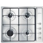 Smeg selection s64s - table de cuisson au gaz - 4 plaques de cuisson - niche - largeur : 55. 5 cm - profondeur ...