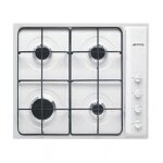 Smeg selection s64sb - table de cuisson au gaz - 4 plaques de cuisson - niche - largeur : 55. 5 cm - ...