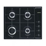 Smeg selection s64sn - table de cuisson au gaz - 4 plaques de cuisson - niche - largeur : 55. 5 cm - ...