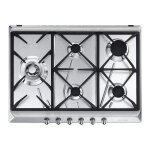Smeg srv575gh5 - table de cuisson au gaz - 5 plaques de cuisson - niche - largeur : 55. 5 cm - profondeur ...