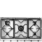 Smeg srv596gh5 - table de cuisson au gaz - 5 plaques de cuisson - niche - largeur : 83. 9 cm - profondeur ...