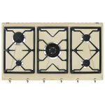 Smeg srv896pogh plaque cr�me int�gr� 90 cm gaz 5 zones