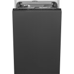 Smeg st4523in - lave vaisselle noir - encastrable - largeur : 44. 6