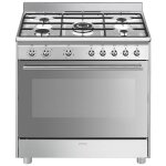 Smeg sx91gm four et cuisini�re a gaz acier inoxydable