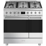 Smeg symphony c92gpx2 four et cuisini�re electrique gaz acier inoxydable